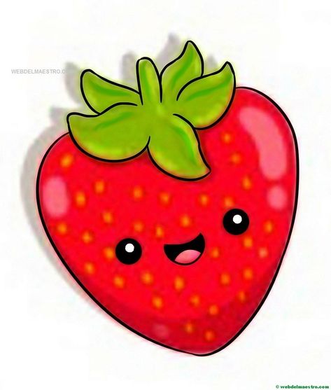 fresa Cherry Lush, Cartoon Cupcakes, Vegetable Cartoon, Kawaii Fruit, Fruits Drawing, Rock And Pebbles, Fun Arts And Crafts, Handprint Crafts, Disney Cross Stitch