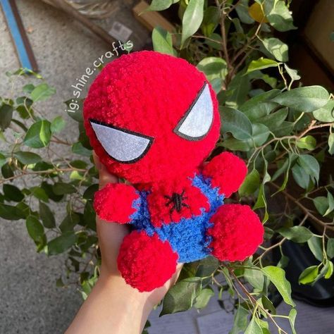 Spidey And His Amazing Friends Crochet, Spider Man Crochet Plush, Crochet Spiderman Plush, Spiderman Crochet Plushie, Spiderman Amigurumi Pattern Free, Crochet Spiderman Free Pattern, Spiderman Crochet Pattern Free, Spiderman Crochet Pattern, Spiderman A Crochet