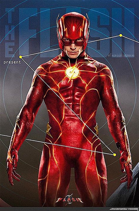 Flash Movie Poster, Dc Comics Poster, Flash Costume, Reverse Flash, Celebrity Casual Outfits, Dc Comics Characters, Dc Movies, Comic Movies, Trends International