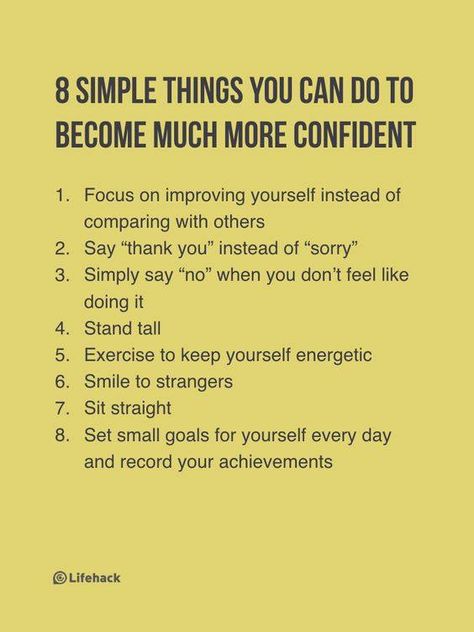 Simple things you can do to become a much more confident person How To Believe, Motivation Fitness, Simple Things, Self Improvement Tips, Transform Your Life, Emotional Health, Good Advice, Self Development, Self Esteem