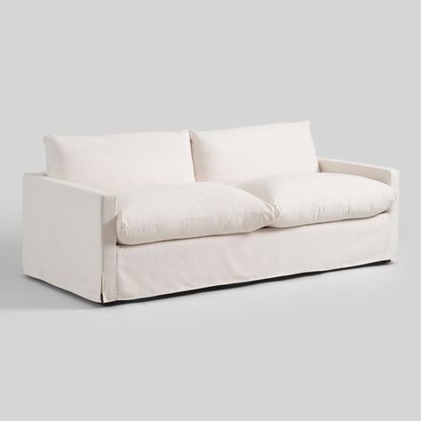 World Market finds: Ivory Feather Filled Brynn Sofa, World Market ($899.99) Restoration Hardware Cloud Couch, Deep Sofa, Studio Mcgee, Affordable Home Decor, World Market, Small Living Room, Small Living, Down Pillows, Modern Sofa