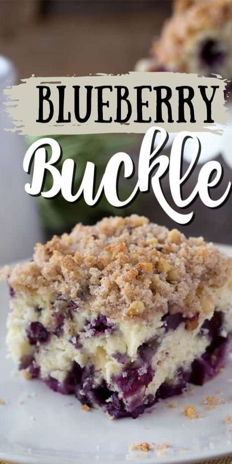 Blueberry Desserts Recipes, Blueberry Buckle, Dessert Oreo, Blueberry Breakfast Cake, Blueberry Coffee Cake, Cake Coffee, Torte Cupcake, Blueberry Breakfast, Blueberry Desserts