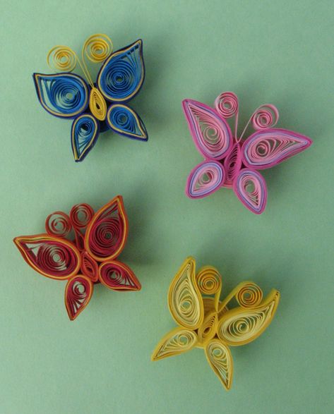 Quilling Butterflies, Quilling Butterfly, Diy Paper Butterfly, Quilling Animals, Paper Quilling For Beginners, Paper Quilling Flowers, Paper Quilling Cards, Paper Quilling Jewelry, Paper Quilling Patterns