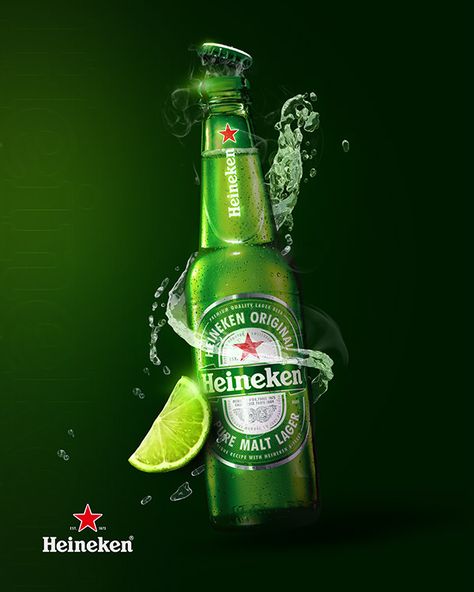 Design, Heineken, flyer, publicidade, bebida on Behance Speed Bebida, Heineken Logo, Beer Heineken, Heineken Amsterdam, Heineken Experience, Heineken Beer, Heniken Beer Heineken, Beer Advertising, Abstract Flower Art