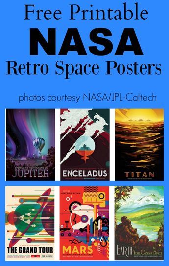 I LOVE that NASA has FREE printable Retro Space Posters available in 14 different amazing pieces of art! Just visit the NASA Visions of the Future page here, click on which poster you want to check out, and at the bottom of the poster’s page click to download the printable or Hi-Res printable and print! … Nasa Posters, Retro Space Posters, Outer Space Bedroom, Nasa Retro, Space Posters, Visions Of The Future, Poster S, Retro Space, Space Nursery