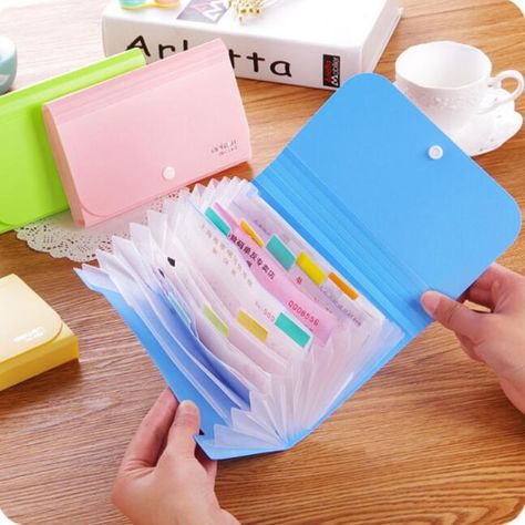 Filing School Papers Homeschool Assessments, School Bag Storage, Sanitary Napkin Bag, School Organisation, Cash Envelope Wallet, Diy Toy Storage, School Paper, Cool School Supplies, School Materials