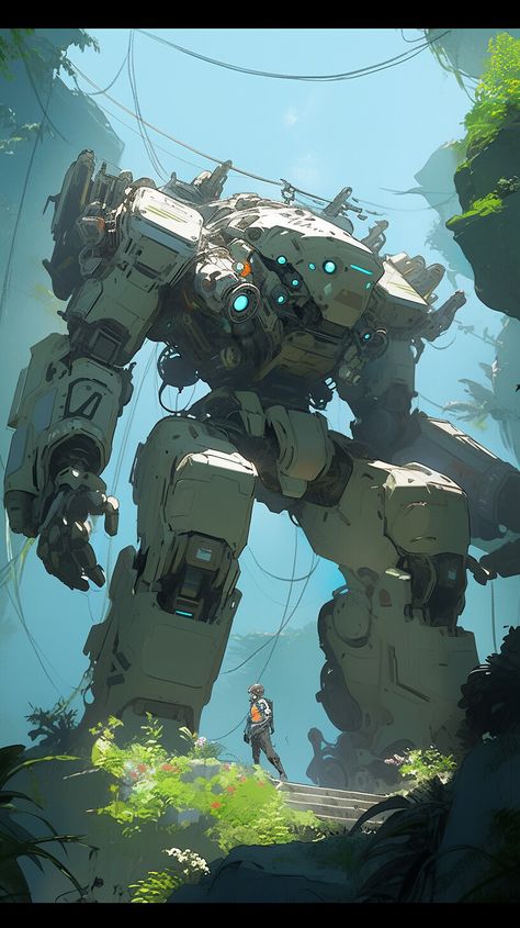 ArtStation - Robots3 Tesla Robot, Old Iphone, Cool Robots, Arte Robot, Gundam Art, Mecha Anime, Giant Robots, Science Fiction Art, Robot Design