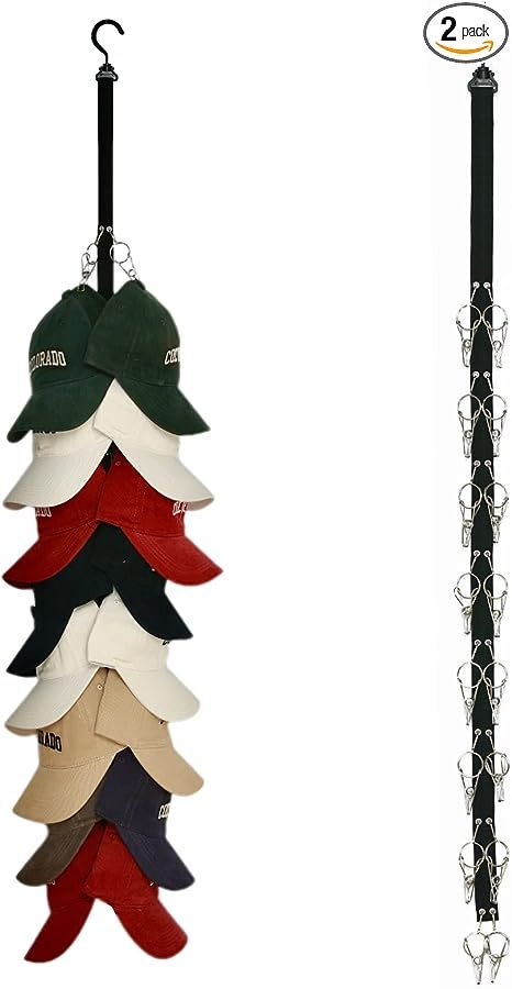 Ball Cap Storage, Baseball Caps Storage, Diy Hat Rack, Hat Hangers, Best Hangers, Cap Rack, Hat Organizer, Organizer For Closet, Cap Organizer