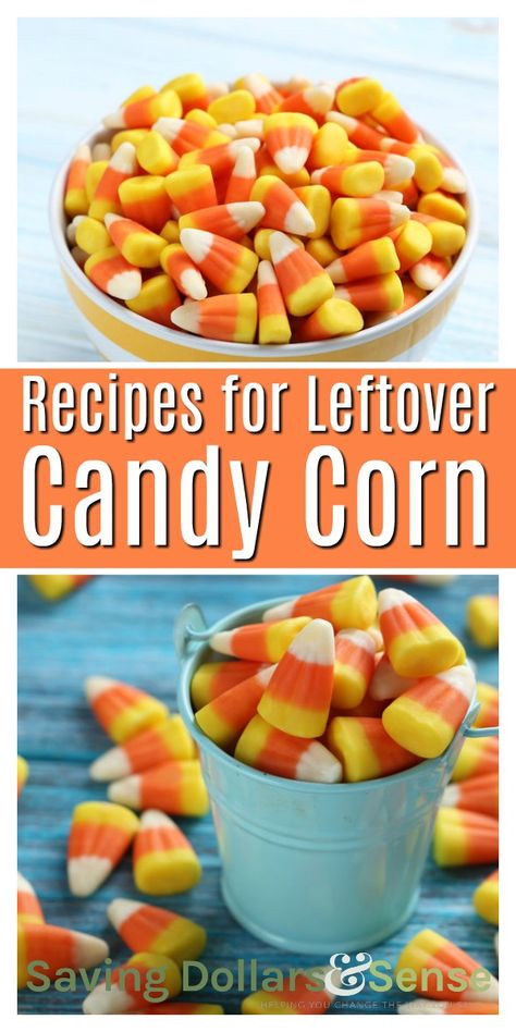 Recipes for Leftover Candy Corn | How to Use candy corn to make new treats you'll love #desserts #candy #candycorn #recipes #Halloween #fall #holidays Leftover Candy Corn, Uses For Candy Corn, What To Do With Candy Corn, Candy Corn Food Ideas, Recipes Using Candy Corn, Recipes With Candy Corn, Candy Corn Recipe Desserts, Candy Corn Ideas, Home Made Candy Recipes