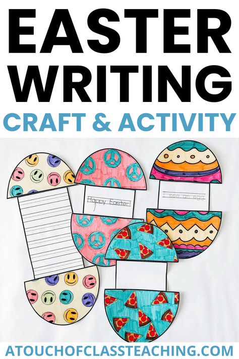 Easter Writing Prompts Kindergarten, Easter Class Activities, Easter Activities For Upper Elementary, Easter Activities For Classroom, Easter Craft 2nd Grade, Easter For Students, Easter Activities For 1st Grade, Easter Classroom Activities 3rd Grade, Easter Ideas For Students