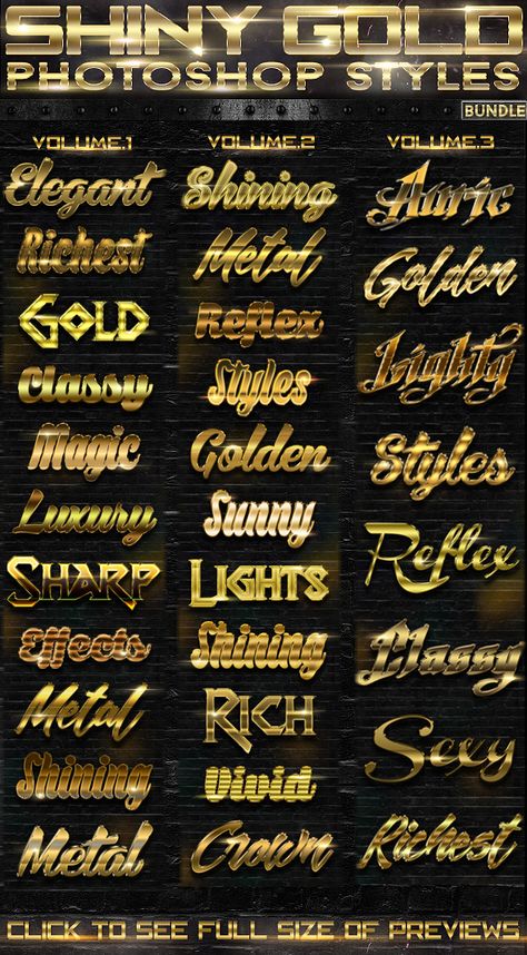 Fonts For Photoshop, Gold Font Canva, Psd Text Effect, Text Styles Fonts, Heavy Metal Font, Black Metal Font, Text Photoshop, Metal Font, Gold Font