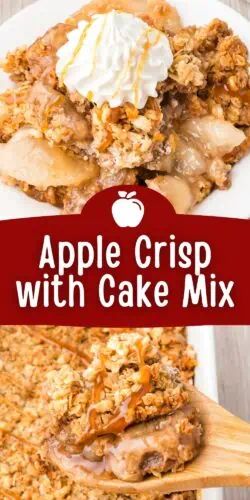 Pampered Chef Apple Crisp, Pampered Chef Apple Crisp Recipe, Quick Apple Crisp, Pampered Chef Desserts, Fruit Deserts, Yellow Cake Mix Recipes, Crisp Recipes, Fall Dessert Recipes Easy, Easy Apple Crisp Recipe