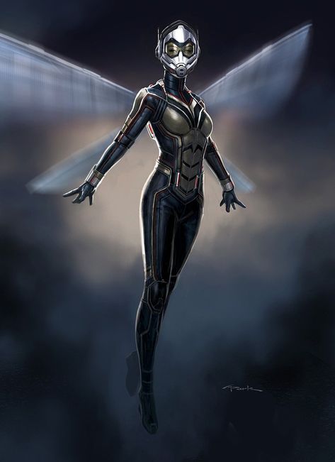 ArtStation - Wasp, Andy Park Vespa Marvel, Marvel Wasp, Captain Marvel Costume, Marvel Concept Art, Marvel Costumes, Andy Park, The Wasp, Ms Marvel, Art Life