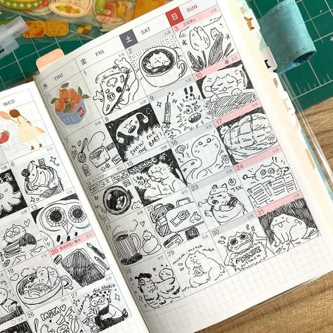 Hobonichi Techno Layout Ideas, Hobonichi Journaling Ideas, Hobonichi A6 Layout, Hobonichi Techo Weeks, Hobonichi Planner Ideas, Hobonichi Sketchbook, Hobonichi Layout Ideas, Hobonichi Planner Layout, Hobonichi Cousin Monthly Layout