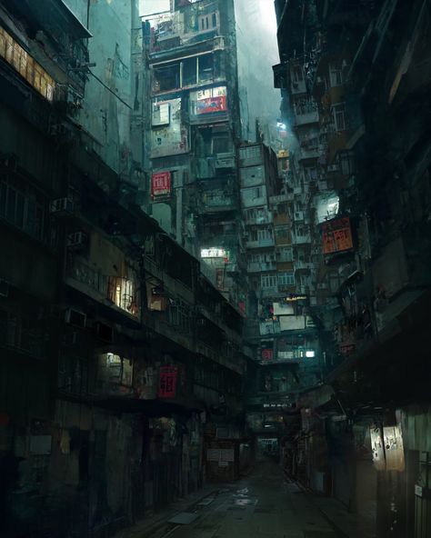 Cyberpunk Art Futuristic Architecture, Scifi Environment, Nathan Chen, Ipad Procreate, Cyberpunk Aesthetic, Cyberpunk City, Walled City, Futuristic City, Cyberpunk Art