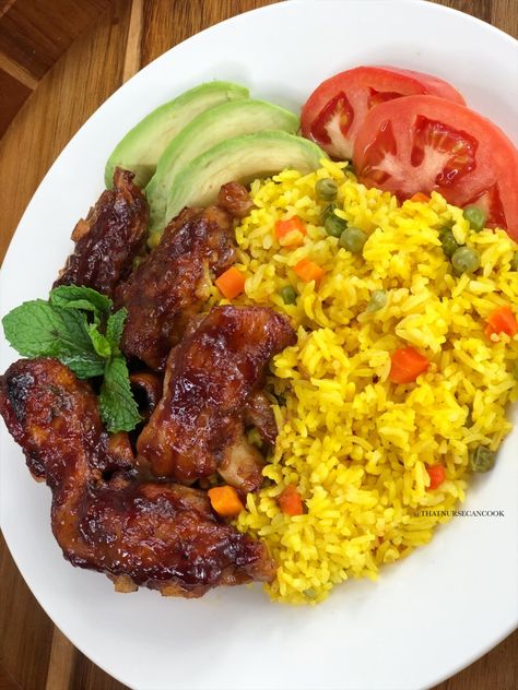 Jerk BBQ Turkey Wings - That Nurse Can Cook That Nurse Can Cook, Jamaican Sunday Dinner Ideas, Carribean Meals, Bbq Turkey Wings, Healthy Sunday Dinner Ideas, Caribbean Meals, Caribbean Food Recipes, African Meals, Cooking Soul Food