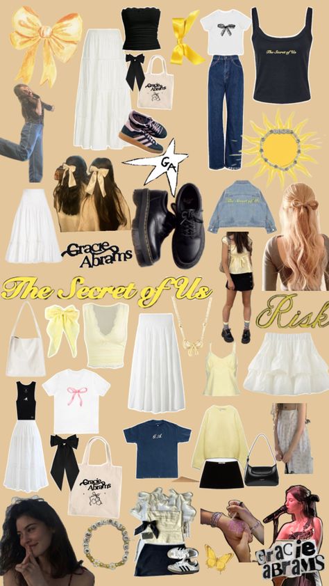 💛💛★🎧 Vip Concert, Concert Outfit Ideas, Casual Preppy Outfits, Outfit Inspo Casual, Aesthetic Fits, Concert Fits, Gracie Abrams, Paris Outfits, Fire Fits