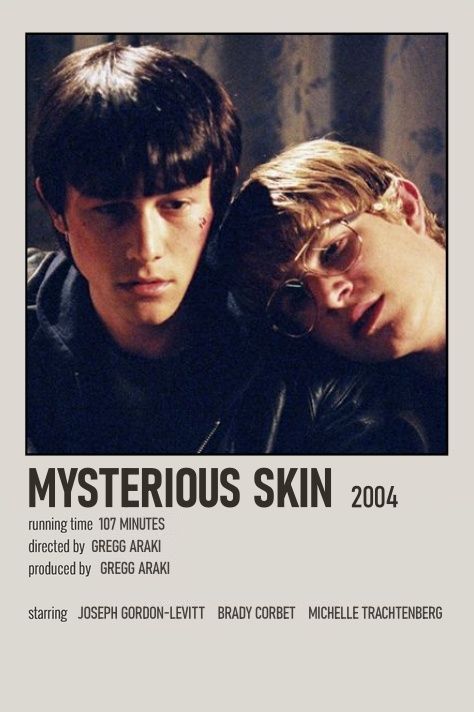 CREATED BY @averyfchien -- mysterious skin movie film poster minimalist minimal simple aesthetic polaroid wall art Mysterious Skins Poster, Mysterious Skin Movie Poster, Like Minds Movie, Mysterious Skin Poster, Mysterious Movies, Mysterious Skin Aesthetic, Skins Poster, Polaroid Wall Art, Movie Minimalist Poster