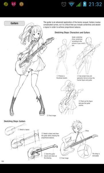 Guitars!! For you guys if you guys need to draw one for your character but don't have a "good" reference! Gutair Pose Reference Drawing, Poses With Guitar Drawing, Playing Gutair Pose Reference, Person Spinning Reference, Singing Poses Drawing Refrences, Guitar Drawing Pose, Person Holding Guitar Drawing Reference, Guitar On Back Pose, Gutair Pose Reference