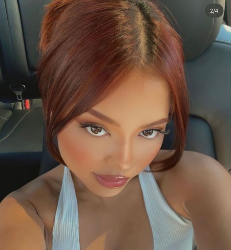 Ginger Hair Inspo, Light Copper Hair, Hair Color For Morena Skin, Golden Highlights Brown Hair, Dark Ginger Hair, Filipino Hair, Red Hair Makeup, Red Hair Inspo, Face Foundation