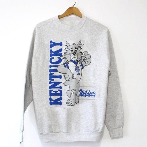 Message Hoodie, Kentucky Wildcats Logo, Kentucky Sweatshirt, Wildcats Logo, Vintage University, 90s Shirts, College Sweatshirt, University Of Kentucky, Kentucky Wildcats