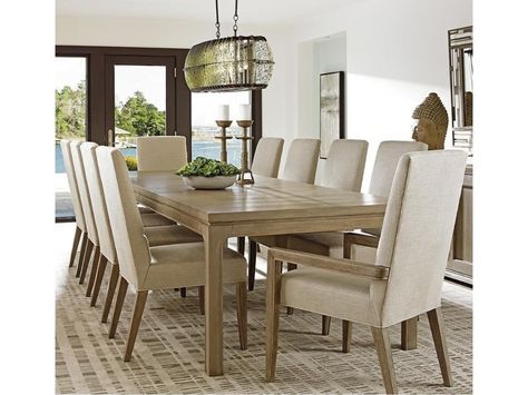 Lexington Shadow Play11 Pc Dining Set Set Meja Makan, Lexington Home, 7 Piece Dining Set, Shadow Play, Lexington Furniture, Dining Room Set, Rectangular Dining Table, Dining Arm Chair, Extendable Dining Table