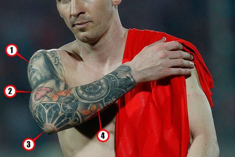 Lionel Messi tattoo: What the Barcelona star's ink-work really means Lionel Messi, Octopus, Lionel Messi Tattoo, Messi Tattoo, Octopus Tattoo, Tattoo Blog, Half Sleeve Tattoo, Sleeve Tattoo, Half Sleeve