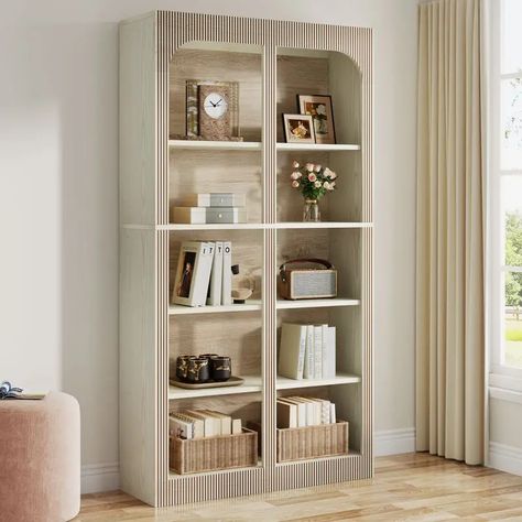 Tall Bookshelf 5 tier Cube Bookshelf Storage Open Bookcase - Temu Bookshelf With Storage, Cube Bookshelf, Bookshelf Wood, Tall Bookshelf, Storage Bookshelf, Intricate Carving, Open Display Shelf, Library Bedroom, Wooden Bookshelf