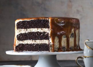 London Fog Cake, Caramel Drizzle Recipe, Bakers Delight, Baking Challenge, Citrus Cake, Cocoa Cake, Caramel Drizzle, Meringue Buttercream, British Baking