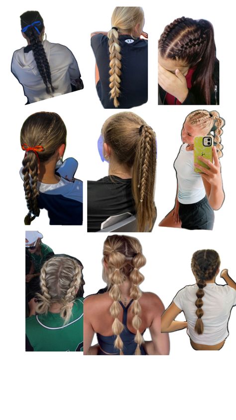 Cute Sporty Hairstyles, Running Hairstyles, Soccer Hairstyles, Basketball Hairstyles, Hairstyle Examples, Softball Hairstyles, Easy Hairstyles For Thick Hair, Hair Tint, Sport Hair