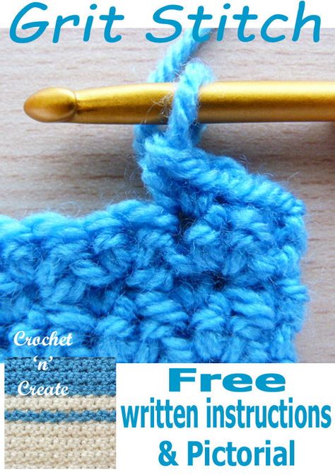 Learn how to crochet the grit stitch from my free step by step pictorial. CLICK to see instructions. | #crochetncreate #crochetstitch #crochettutorial #crochet #crochetlearning #howto #crochetpattern #freecrochetpattern #easypattern #freepattern #forbeginners #diy #crafts #crochetaddict Iron Petal, Temp Blanket, Crochet Reference, Crocheting Tips, Crochet Baby Shawl, Crochet Bloggers, Crochet 101, Heart Blanket, Baby Shawl