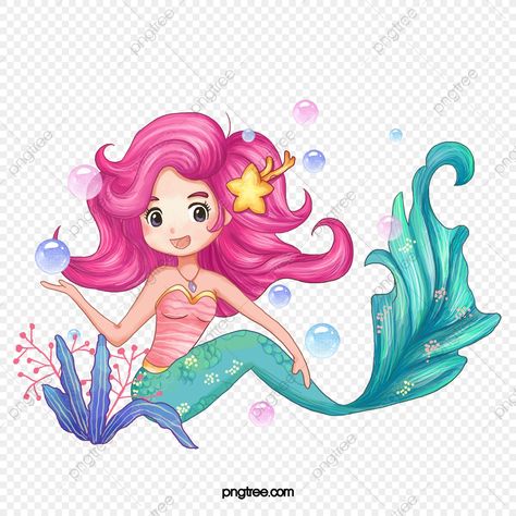 Underwater Cartoon, Mermaid Vector, Mermaid Cartoon, Mermaid Wall Decor, Mermaid Clipart, Hand Doodles, Mermaid Crafts, Photo Album Design, Unicorns And Mermaids