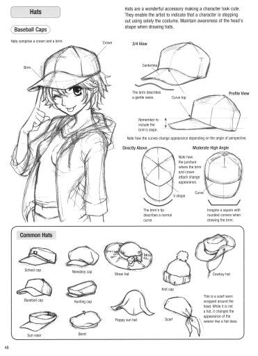 Gorras tutorial Cap Drawing, Manga Tutorial, Anime Tutorial, Anime Clothing, Drawing Anime Clothes, 캐릭터 드로잉, Guided Drawing, Dessin Adorable, Drawing Clothes