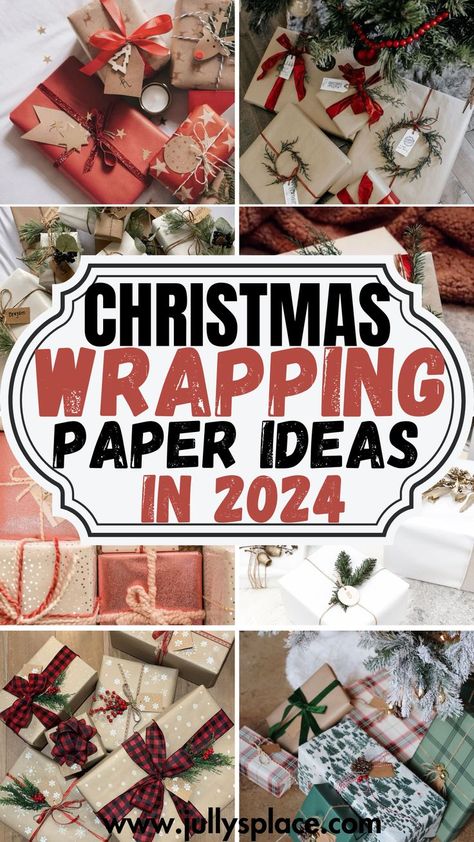 christmas wrapping paper ideas, christmas gift wrapping paper Modern Christmas Present Wrapping, Wrapping Paper Christmas 2024, Christmas Wrapping 2024 Trends, Gift Wrap Themes For Christmas, Gift Wrapping Trend 2024, Personalized Christmas Wrapping Paper, Cricut Wrapping Paper, Vintage Christmas Wrapping Paper Ideas, Christmas Present Ribbon Wrapping Ideas