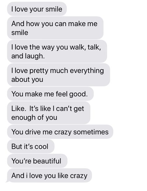 I Love U Text Messages, He Makes Me So Happy, Happy Text, Cute Texts For Her, Love You Like Crazy, You Make Me Crazy, Cute Couple Text Messages, Cute Couples Texts