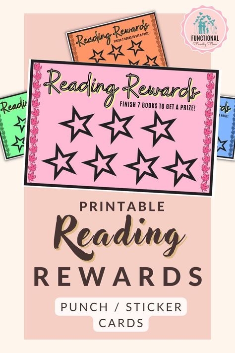 Encourage reading with a hole punch or sticker added every time a book is read! Includes 4 printable Reading Rewards cards per page. Print as many as you need for the entire class or your homeschool student. Library Punch Card, Sticker Chart Printable, School Computer Lab, Reading Rewards, Reading Incentives, School Computers, Reading Motivation, Sticker Chart, Classroom Organisation