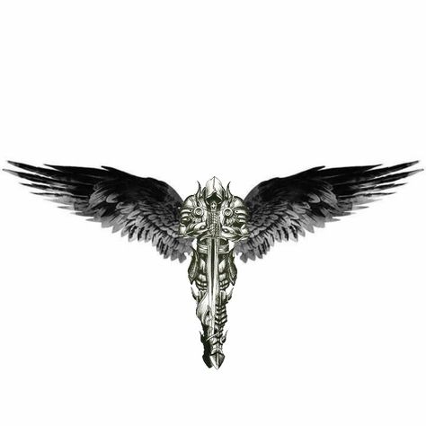 Arc Angel Michael Tattoo, Saint Michael Tattoo, Angel Warrior Tattoo, Japanese Tattoo Meanings, Archangel Michael Tattoo, Angle Tattoo, St Michael Tattoo, Cover Up Tattoos For Men, Icarus Tattoo