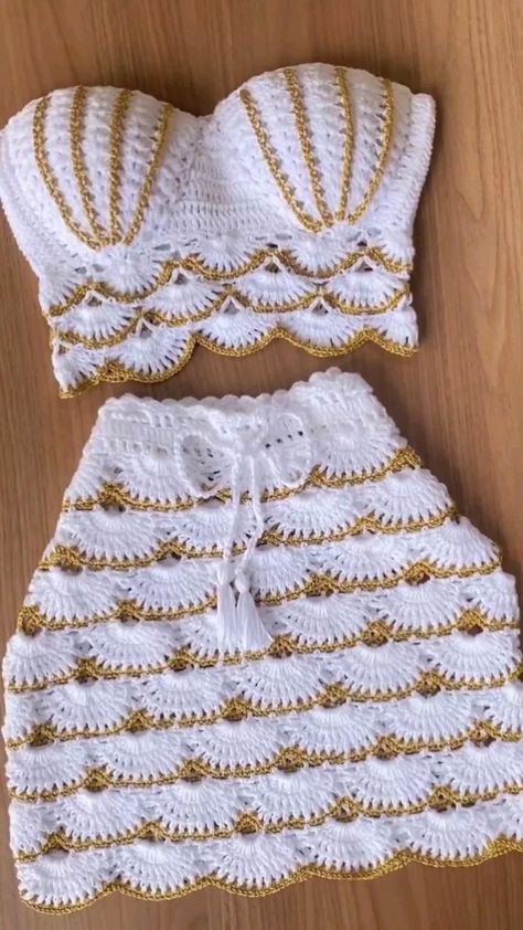 Skirt Pattern Free, Crochet Tank Tops, Crochet Skirt Pattern, Crochet Yoke, Crochet Summer Dresses, Crochet Festival, Crochet Baby Cardigan, Mode Crochet, Crochet Clothing And Accessories