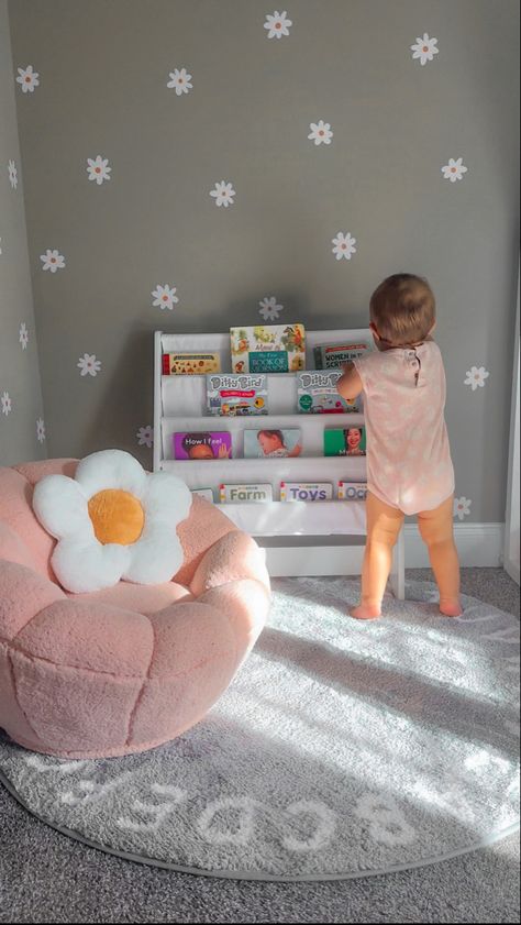 This is a simple yet cute space Toddler Reading Corner, Girl Toddler Room, Hunter Room, Farm Toys, Girl Toddler, Reading Corner, Toddler Room, Hard Times, Hard Time