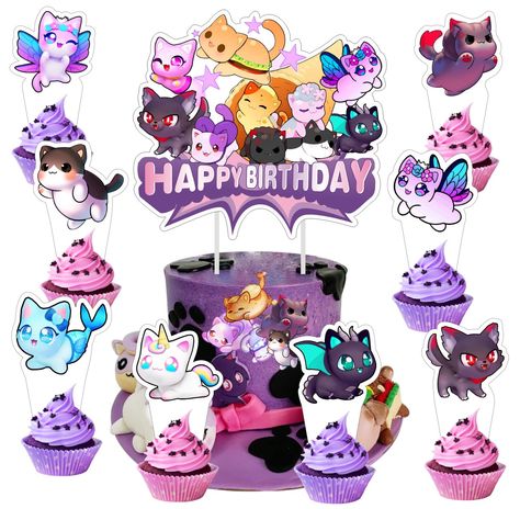 Meemeows Birthday, Aphmau Birthday Party Ideas, Aphmau Birthday Party, Aphmau Birthday, Aphmau Meemeows, 25 Cake, Printing Pictures, Winter Humor, Cars Cupcakes