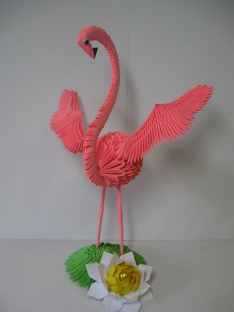 https://flic.kr/p/aBrhHc | Flamingo Origami Stella, Dragon Origami, 3d Origami Tutorial, Origami Star Box, Origami Techniques, Tutorial Origami, Origami Ball, Origami Artist, Origami Decoration