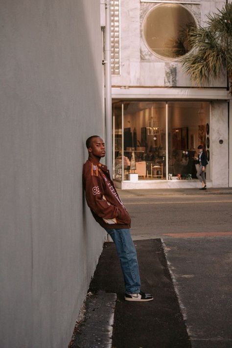 Urban Man Photoshoot, Male Rooftop Photoshoot, Casual Photoshoot Ideas Men, Street Men Photography, Men Street Wear Photoshoot, Streetwear Portrait Photography, Street Fashion Photoshoot Men, Vintage Aesthetic Photoshoot Men, Urban Photography Portrait Men