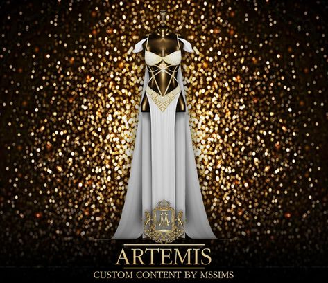 Dc Artemis, Egyptian Outfit, Los Sims 4 Mods, Egyptian Dress, Greek Dress, Magic Clothes, Sims 4 Cas Mods, Goddess Outfit, The Sims 4 Pc