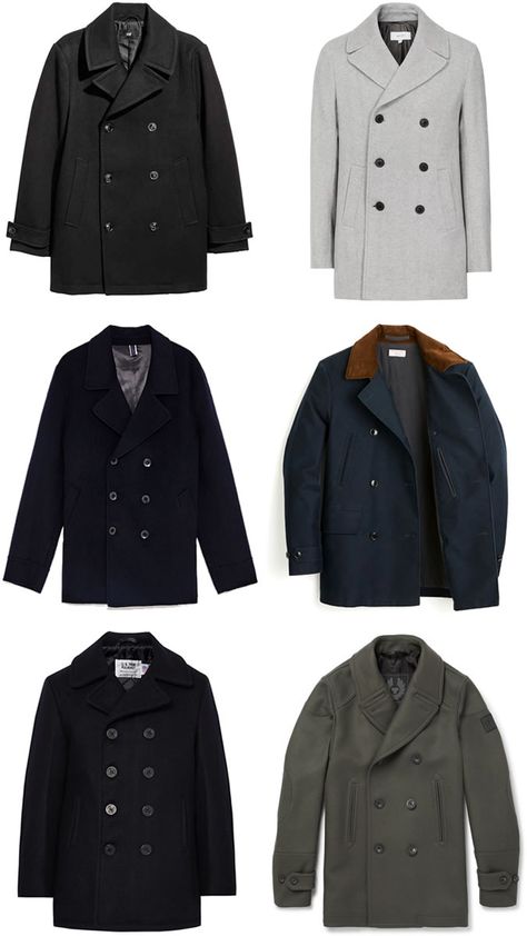 Mens Peacoat Outfit, Men's Peacoats, Mens Winter Wear, Men Peacoat, Winter Coats Men, Mens Peacoat, Mens Dress Coats, Men Winter Coat, Capsule Wardrobe Men