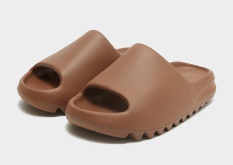 adidas Yeezy Slides "Flax" now available online Adidas Yeezy Slides, Adidas Yeezy Slide, New Sneaker Releases, Yeezy Slides, Sneaker Release, Dark Beige, New Sneakers, Adidas Yeezy, Slides