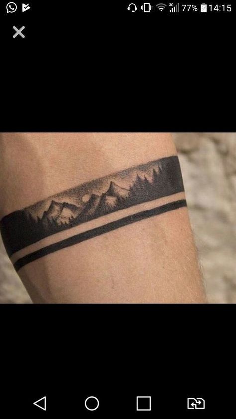 Braclet Tattoo, Geometric Tattoo Hand, Bracelet Tattoo For Man, Leg Band Tattoos, Wrist Band Tattoo, Band Tattoos For Men, Ma Tattoo, Dna Tattoo, Cuff Tattoo