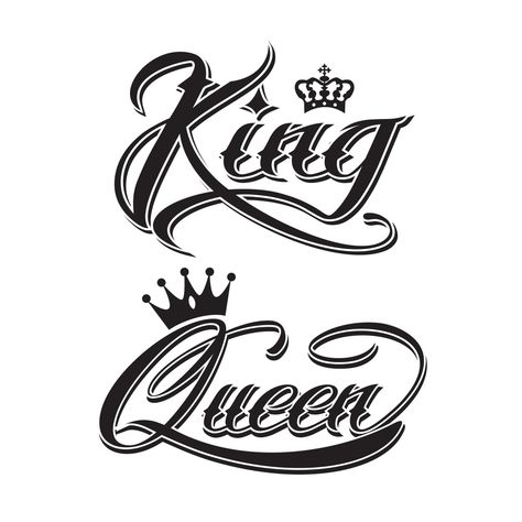 Steam Community :: :: King And Queen! King And Queen Tattoo, King And Queen Pictures, Queen Tattoo Designs, King Queen Tattoo, King And Queen Crowns, Crown Tattoo Design, Tattoo Outline Drawing, King Tattoos, Queen Tattoo