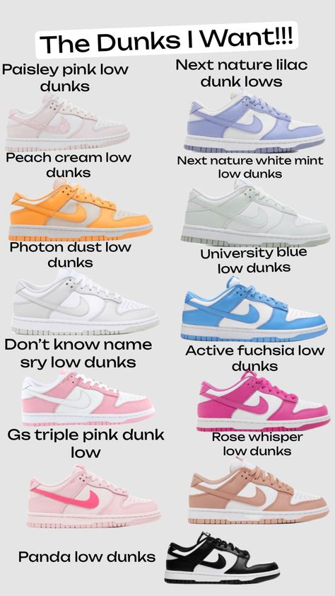 #dunks#nike#shoes#wants Shoes Nike Dunks, Dunks Sneakers, Nike Shoes Women Fashion, Pretty Sneakers, Trendy Shoes Sneakers, Cute Nike Outfits, Nike Fashion Shoes, Preppy Shoes, Pretty Shoes Sneakers