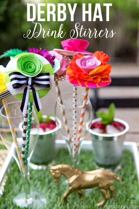 21 Adorable Kentucky Derby Party Ideas - The Polka Dot Chair Kentucky Derby Party Ideas, Derby Party Ideas, Kentucky Derby Decorations, Kentucky Derby Food, Derby Party Invitations, Kentucky Derby Party Games, Kentucky Derby Theme, Derby Recipe, Kentucky Derby Themed Party