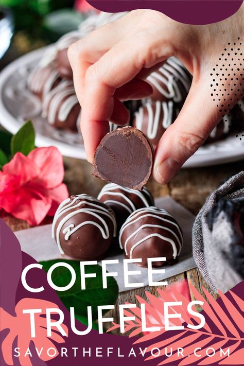 Coffee Truffles Easy, Espresso Truffles Recipe, Coffee Truffles Recipe, Truffles Easy No Bake, Tuiles Recipe, Coffee Truffles, Cake Truffles Recipe, Mallow Cups, Espresso Dessert